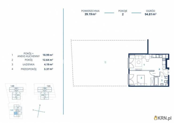 Kraków, Dębniki/Ruczaj, ul. , Mieszkanie  na sprzedaż, 2 pokojowe