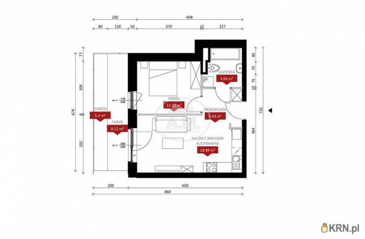Mieszkanie  na sprzedaż, Wrocław, Stare Miasto, ul. S. Czarnieckiego, 2 pokojowe