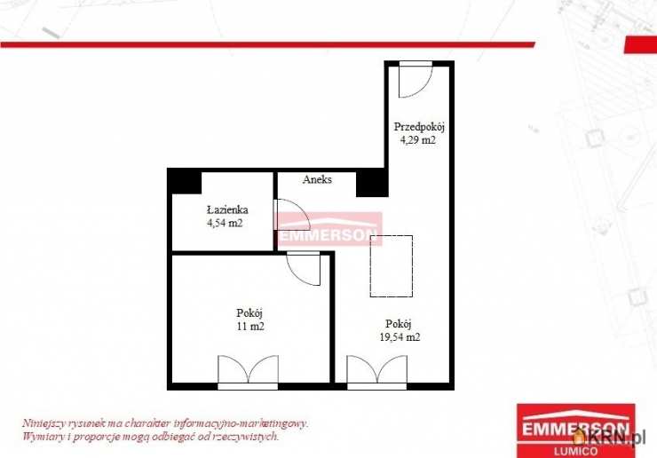 2 pokojowe, Mieszkanie  na sprzedaż, Kraków, Stare Miasto, ul. 