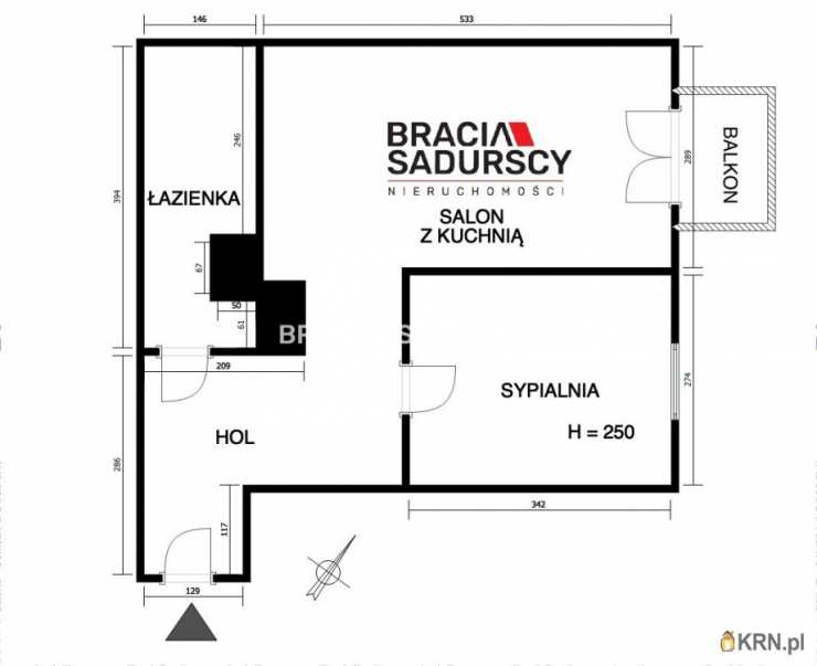2 pokojowe, Mieszkanie  na sprzedaż, Kraków, Podgórze/Zabłocie, ul. Pana Tadeusza