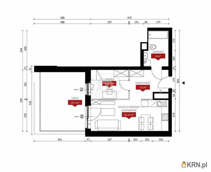 Mieszkanie  na sprzedaż, Wrocław, Stare Miasto, ul. S. Czarnieckiego, 2 pokojowe