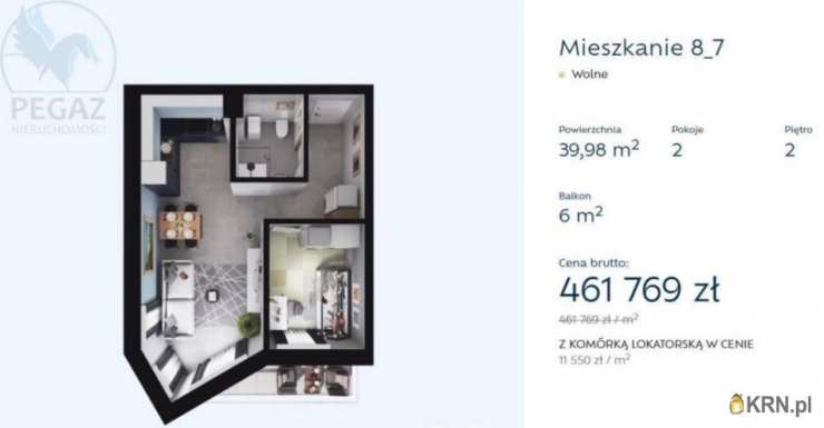 Mieszkanie  na sprzedaż, 2 pokojowe, Poznań, Nowe Miasto/Starołęka, ul. Starołęcka