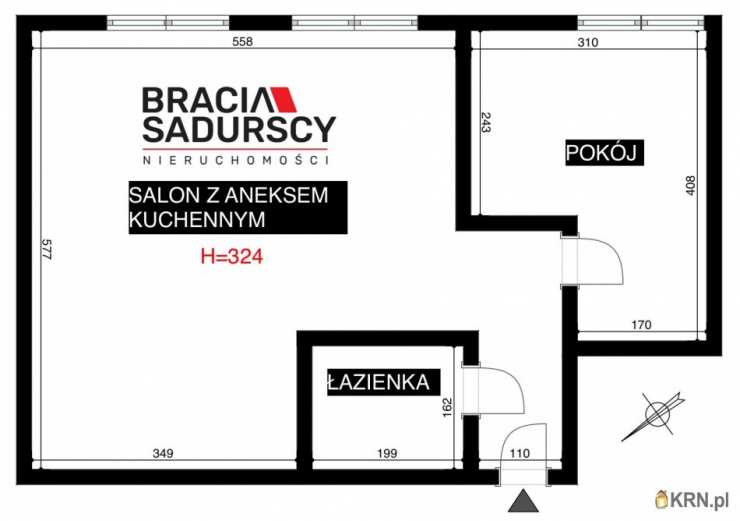 Kraków, Podgórze/Stare Podgórze, ul. św. Kingi, 2 pokojowe, Mieszkanie  do wynajęcia