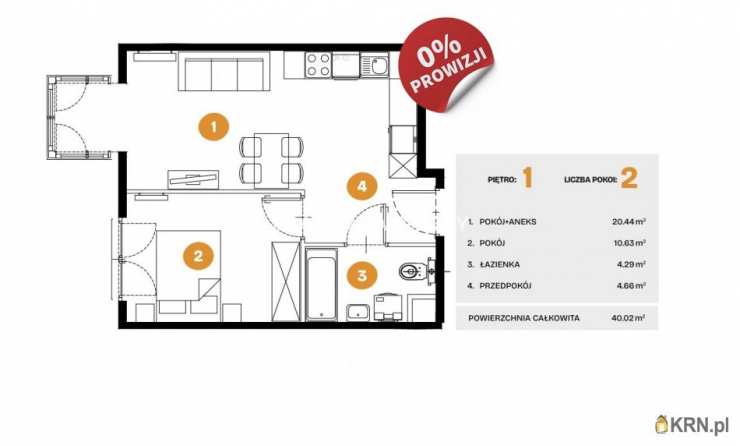 Mieszkanie  na sprzedaż, Kraków, Bronowice, ul. Na Błonie, 2 pokojowe