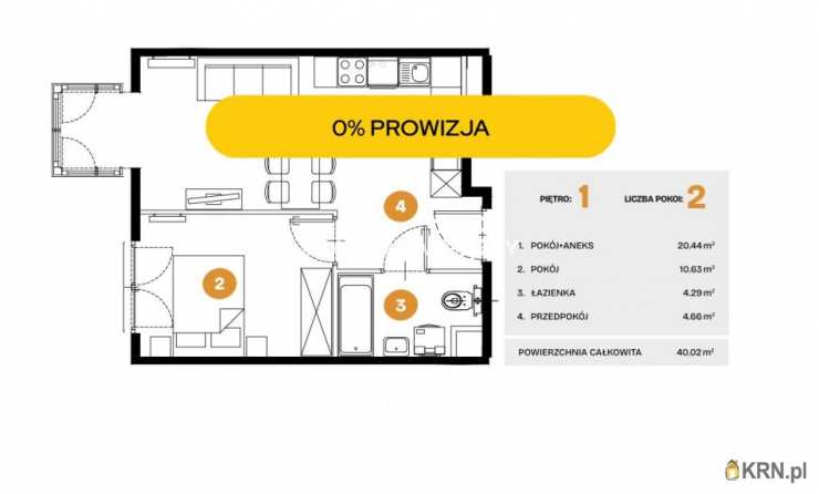 Mieszkanie  na sprzedaż, Kraków, Bronowice, ul. Na Błonie, 2 pokojowe