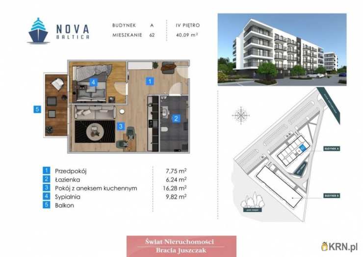 Kołobrzeg, ul. , 2 pokojowe, Mieszkanie  na sprzedaż