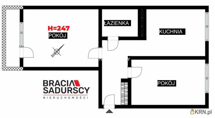 Kraków, Krowodrza, ul. ks. K. Siemaszki, Mieszkanie  na sprzedaż, 2 pokojowe