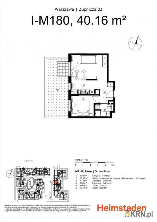 Mieszkanie  na sprzedaż, 2 pokojowe, Warszawa, ul. 