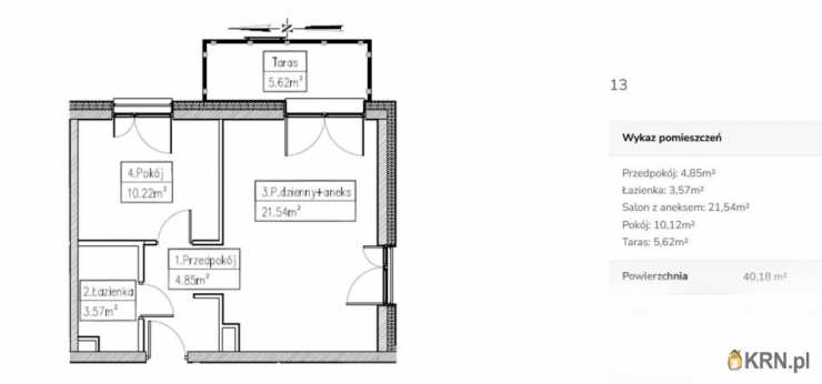 2 pokojowe, Mieszkanie  na sprzedaż, Wrocław, Krzyki, ul. 