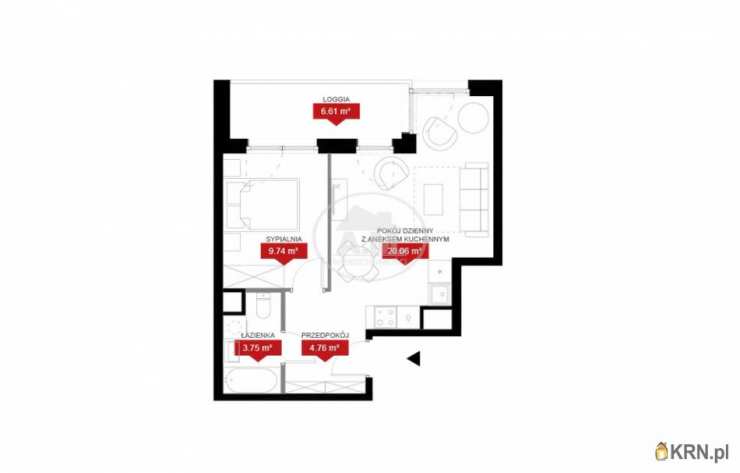 Mieszkanie  na sprzedaż, Wrocław, Psie Pole/Kleczków, ul. W. Reymonta, 2 pokojowe