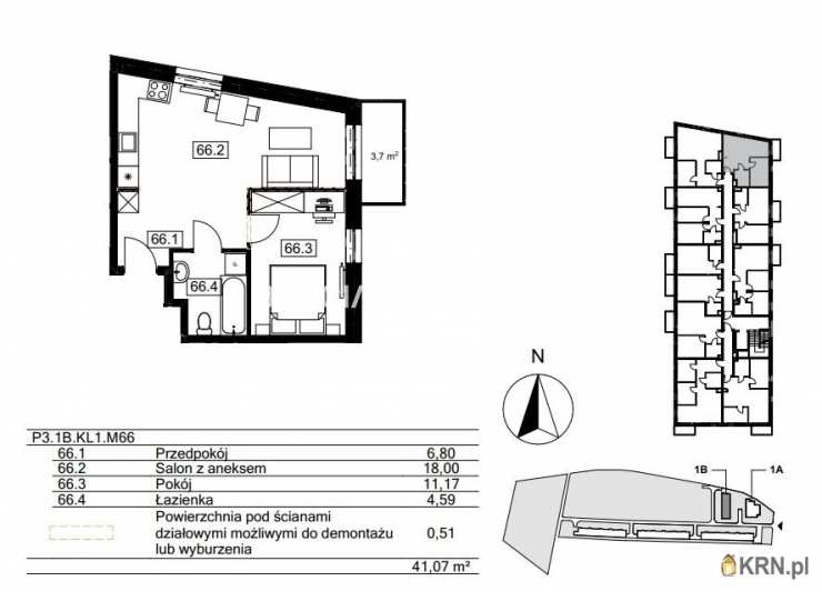 2 pokojowe, Kraków, Bieżanów-Prokocim/Złocień, ul. Agatowa, Mieszkanie  na sprzedaż