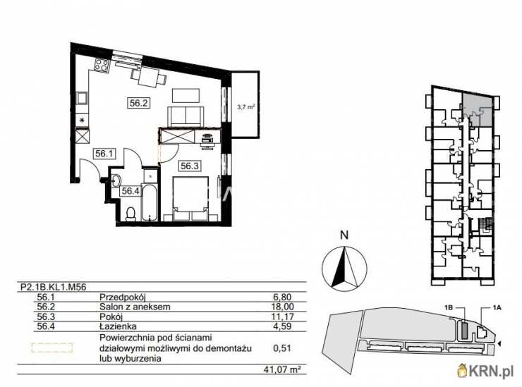 2 pokojowe, Kraków, Bieżanów-Prokocim/Złocień, ul. Agatowa, Mieszkanie  na sprzedaż