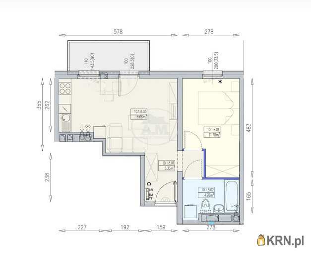 Mieszkanie  na sprzedaż, Wrocław, Krzyki/Partynice, ul. Braterska, 2 pokojowe