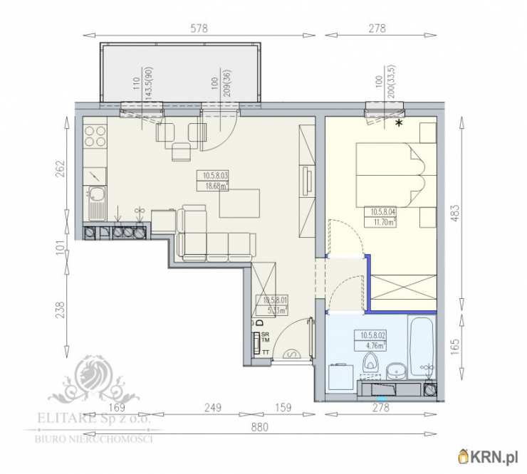Elitare Sp. z o.o.   , Mieszkanie  na sprzedaż, Wrocław, Krzyki, ul. 