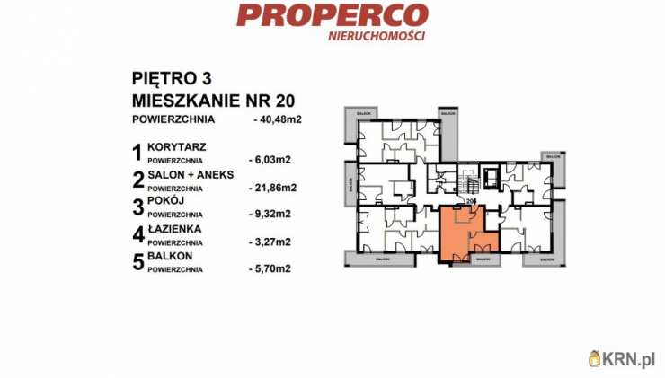2 pokojowe, Mieszkanie  na sprzedaż, Kielce, Czarnów, ul. 