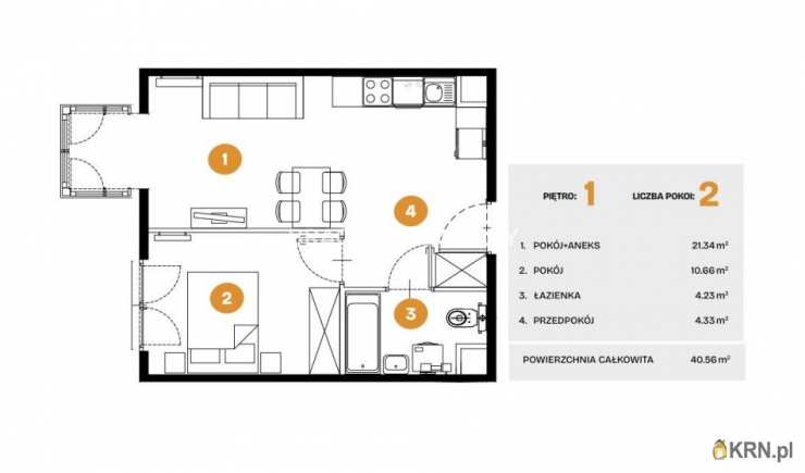 Mieszkanie  na sprzedaż, Kraków, Bronowice, ul. Na Błonie, 2 pokojowe