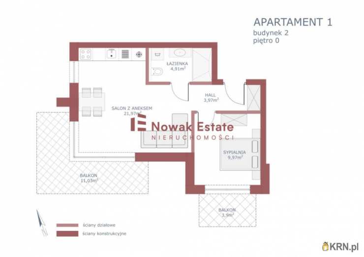 2 pokojowe, Mieszkanie  na sprzedaż, Bańska Niżna, ul. Papieska