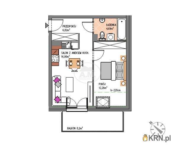 Mieszkanie  na sprzedaż, Siechnice, ul. św. Krzyża, 2 pokojowe