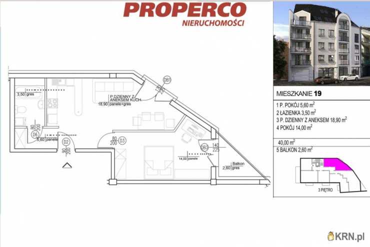 Kielce, ul. Starodomaszowska, 2 pokojowe, Mieszkanie  na sprzedaż