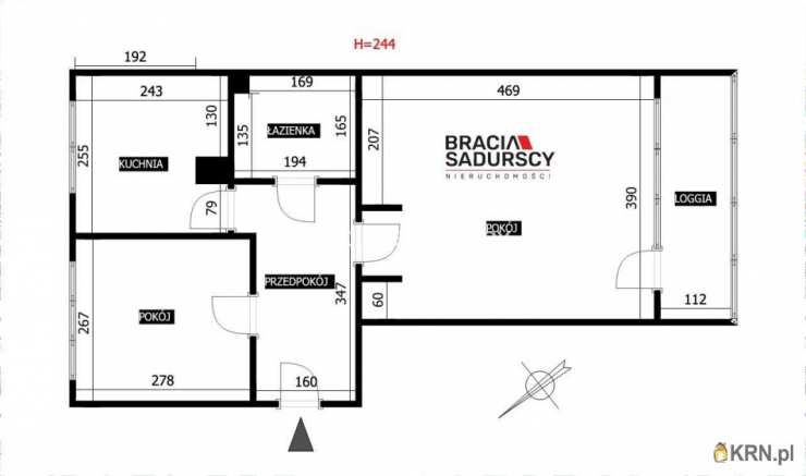 Kraków, Krowodrza/Łobzów, ul. Czarnowiejska, Mieszkanie  na sprzedaż, 2 pokojowe