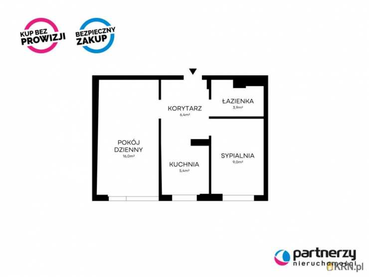 Mieszkanie  na sprzedaż, Sopot, Brodwino, ul. W. Cieszyńskiego, 2 pokojowe