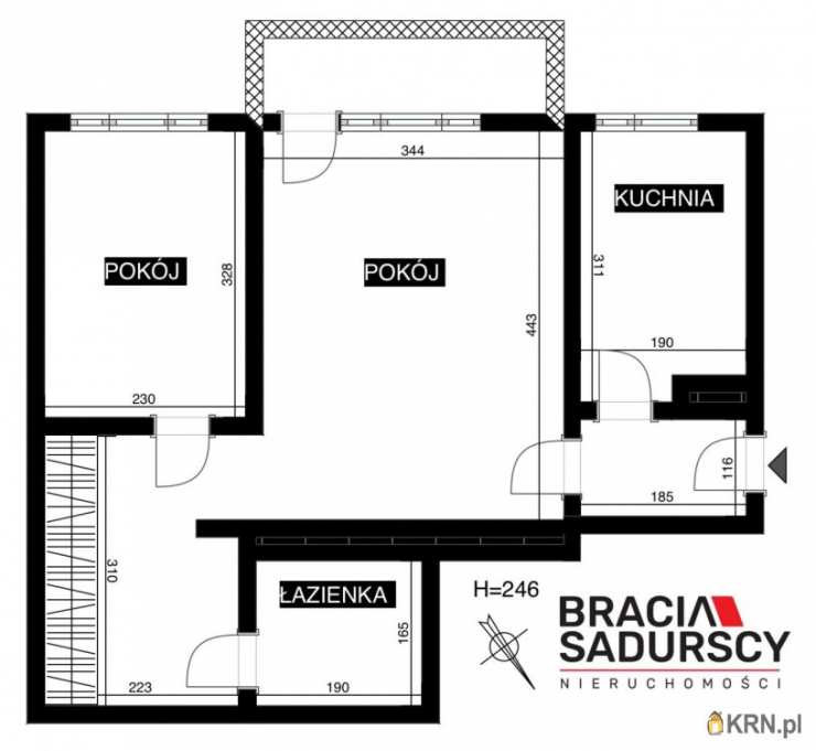Kraków, Krowodrza, ul. Racławicka, Mieszkanie  na sprzedaż, 2 pokojowe