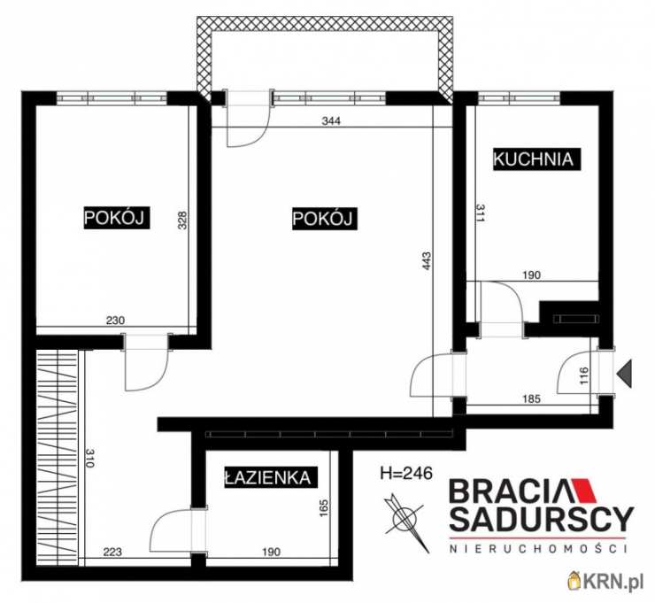 Mieszkanie  na sprzedaż, 2 pokojowe, Kraków, Krowodrza, ul. Racławicka