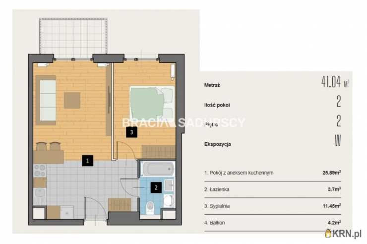 Kraków, Krowodrza, ul. Kijowska, Mieszkanie  na sprzedaż, 2 pokojowe