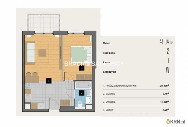 Kraków, Krowodrza, ul. Kijowska, Mieszkanie  na sprzedaż, 2 pokojowe