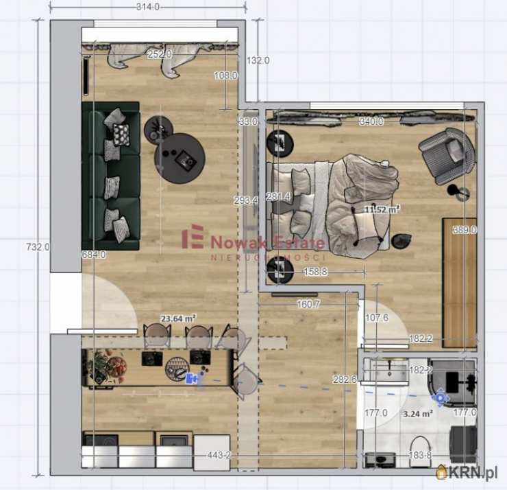 Nowak Estate, Mieszkanie  do wynajęcia, Kraków, Krowodrza, ul. S. Konarskiego