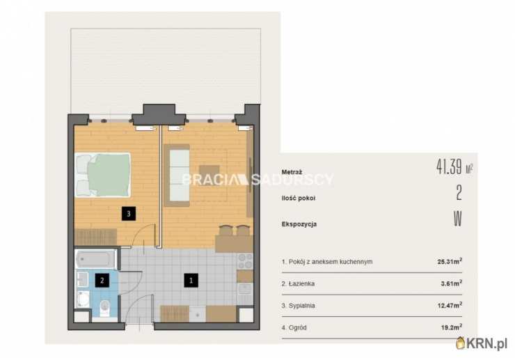 Kraków, Krowodrza, ul. Kijowska, 2 pokojowe, Mieszkanie  na sprzedaż