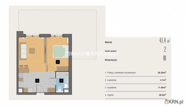 Kraków, Krowodrza, ul. Kijowska, Mieszkanie  na sprzedaż, 2 pokojowe