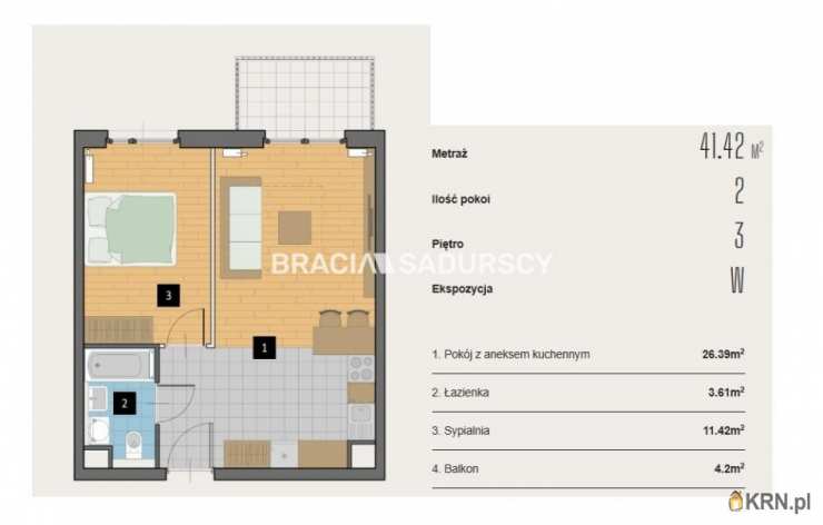 Kraków, Krowodrza, ul. Kijowska, Mieszkanie  na sprzedaż, 2 pokojowe
