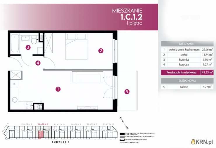 Wrocław, Fabryczna, ul. , 2 pokojowe, Mieszkanie  na sprzedaż