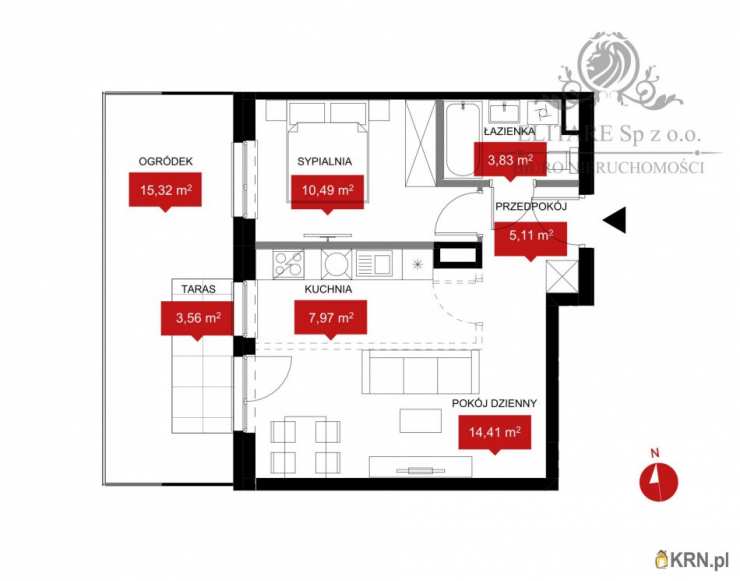 2 pokojowe, Mieszkanie  na sprzedaż, Wrocław, Psie Pole, ul. 