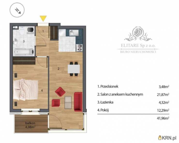 2 pokojowe, Wrocław, Krzyki, ul. , Mieszkanie  na sprzedaż