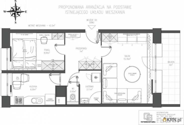 Mieszkanie  na sprzedaż, Gdańsk, Żabianka-Wejhera-Jelitkowo-Tysiąclecia/Żabianka, ul. , 2 pokojowe