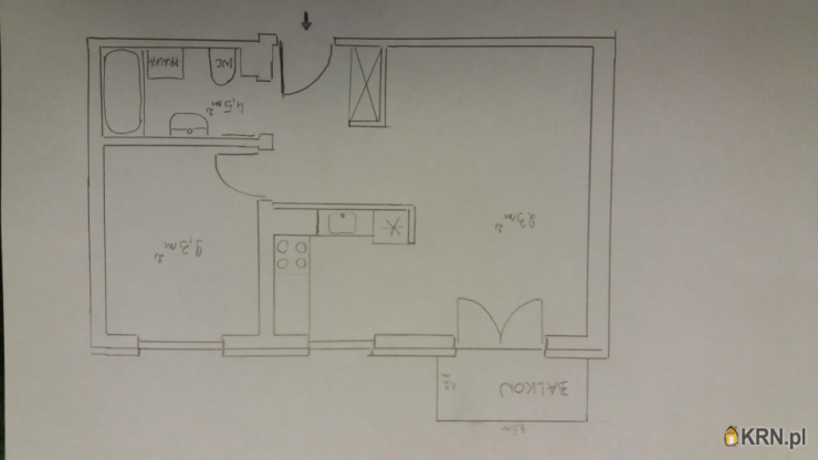 Kraków, Prądnik Czerwony, ul. Majora, 2 pokojowe, Mieszkanie  do wynajęcia