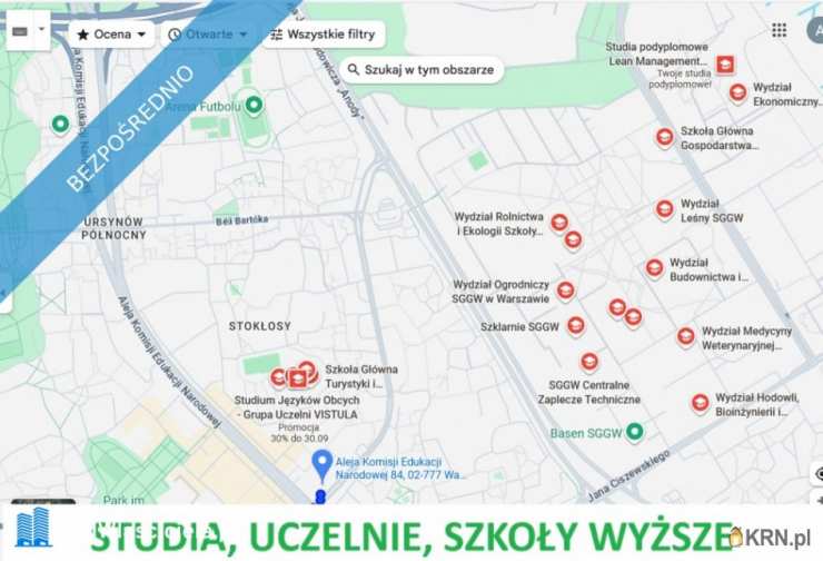 2 pokojowe, Warszawa, Ursynów, ul. Komisji Edukacji Narodowej, Mieszkanie  do wynajęcia