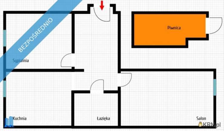 Warszawa, Śródmieście, ul. Zakroczymska, Mieszkanie  na sprzedaż, 2 pokojowe