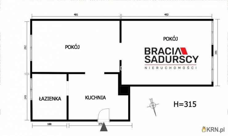 Wieliczka, ul. W. Reymonta, Mieszkanie  na sprzedaż, 2 pokojowe