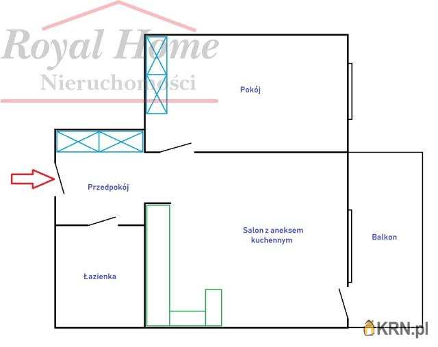2 pokojowe, Wrocław, Krzyki/Partynice, ul. Zwycięska, Mieszkanie  do wynajęcia