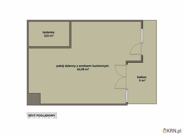 2 pokojowe, Mieszkanie  na sprzedaż, Kraków, Wzgórza Krzesławickie/Kantorowice, ul. Niebyła