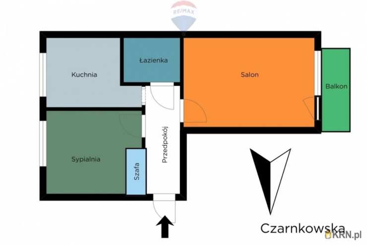 Mieszkanie  na sprzedaż, 2 pokojowe, Łódź, Bałuty, ul. 