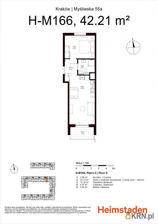 Mieszkanie  na sprzedaż, 2 pokojowe, Kraków, Podgórze/Płaszów, ul. Myśliwska
