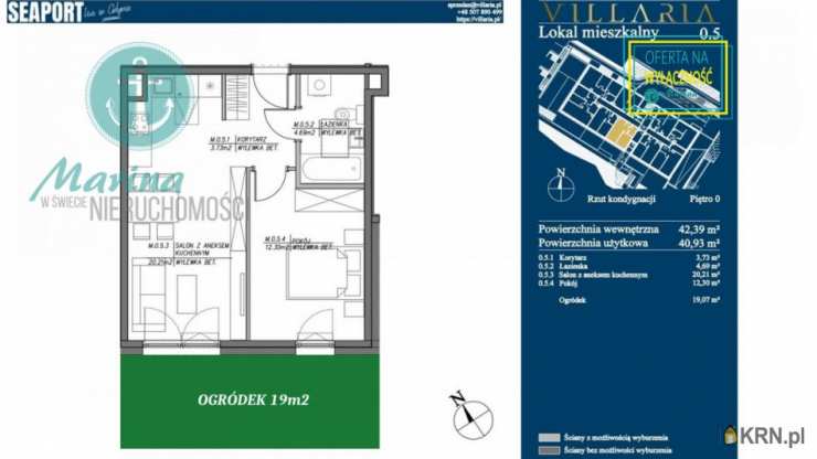 2 pokojowe, Gdynia, Grabówek, ul. H. Kołłątaja, Mieszkanie  na sprzedaż