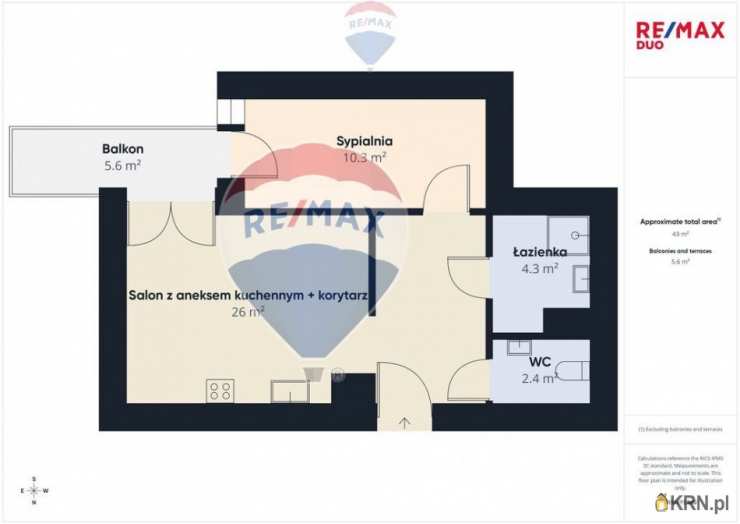 2 pokojowe, Mieszkanie  na sprzedaż, Kraków, Prądnik Biały, ul. 