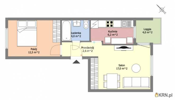2 pokojowe, Warszawa, Białołęka/Tarchomin, ul. A. Kamińskiego, Mieszkanie  na sprzedaż