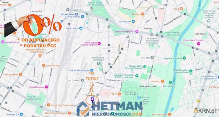 Mieszkanie  na sprzedaż, Poznań, Wilda, ul. 28 Czerwca 1956 r., 2 pokojowe