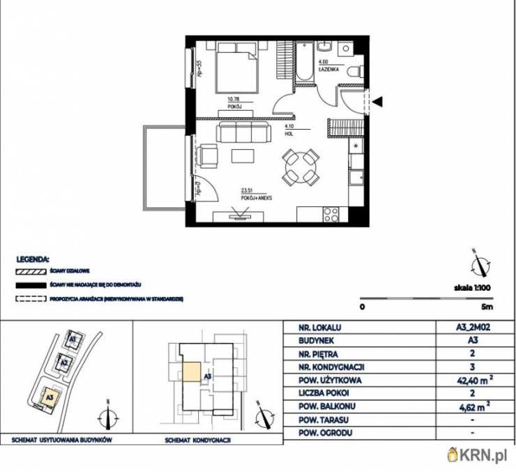 Gdańsk, Wrzeszcz Górny, ul. H. Sienkiewicza, Mieszkanie  na sprzedaż, 2 pokojowe